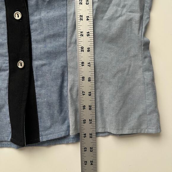 Wildfire VTG 90s Western Southwest Embellished V Neck Button Up Blouse women M - Picture 7 of 8